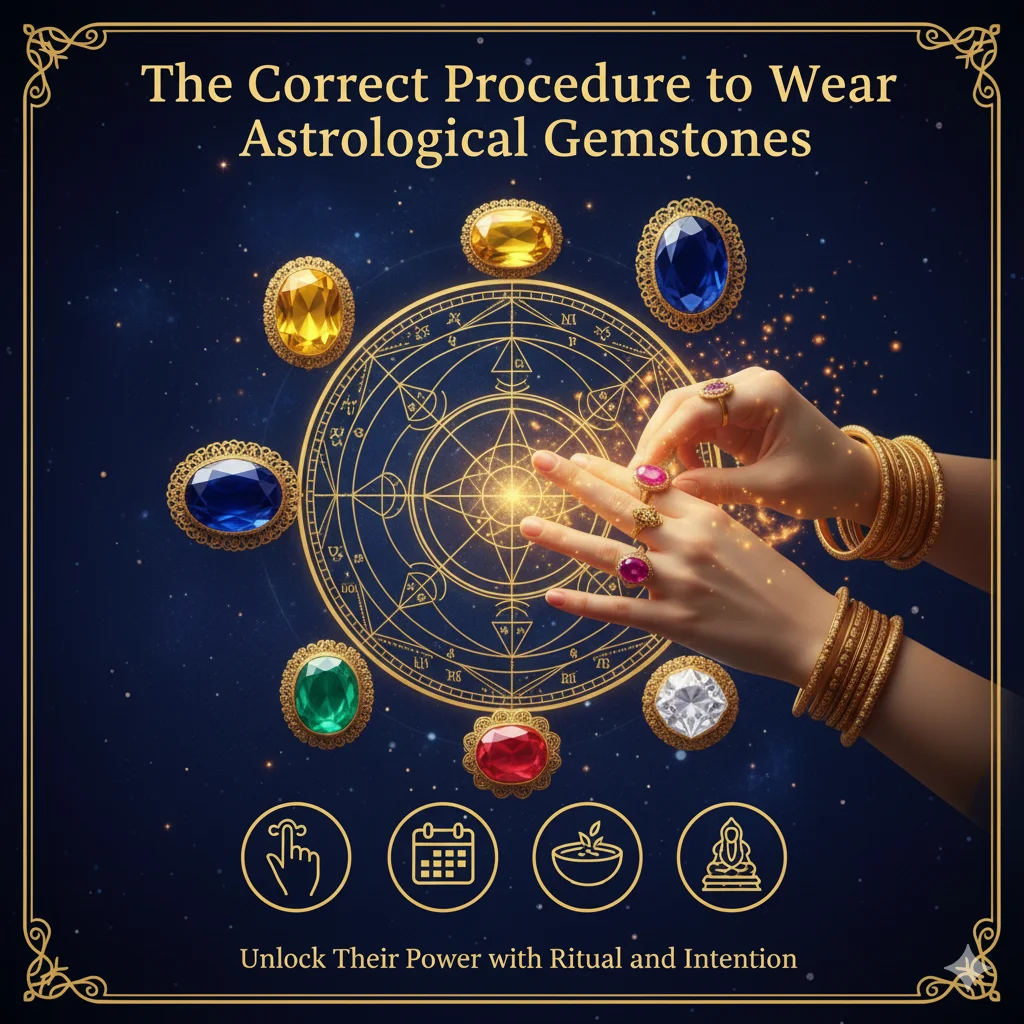 The Correct Procedure to Wear Astrological Gemstones